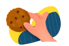 main avec cookie